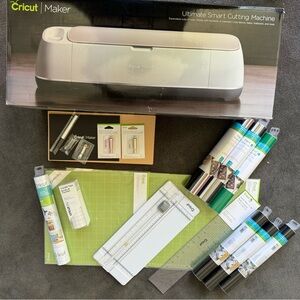 Cricut Maker Ultimate Smart Cutting Machine and more (vinyl, cutters, mat)